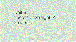 综合英语Secrets of StraightA Students课件.ppt