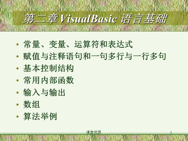 VB语言程序设计(第二章)[详版课资].ppt_第1页