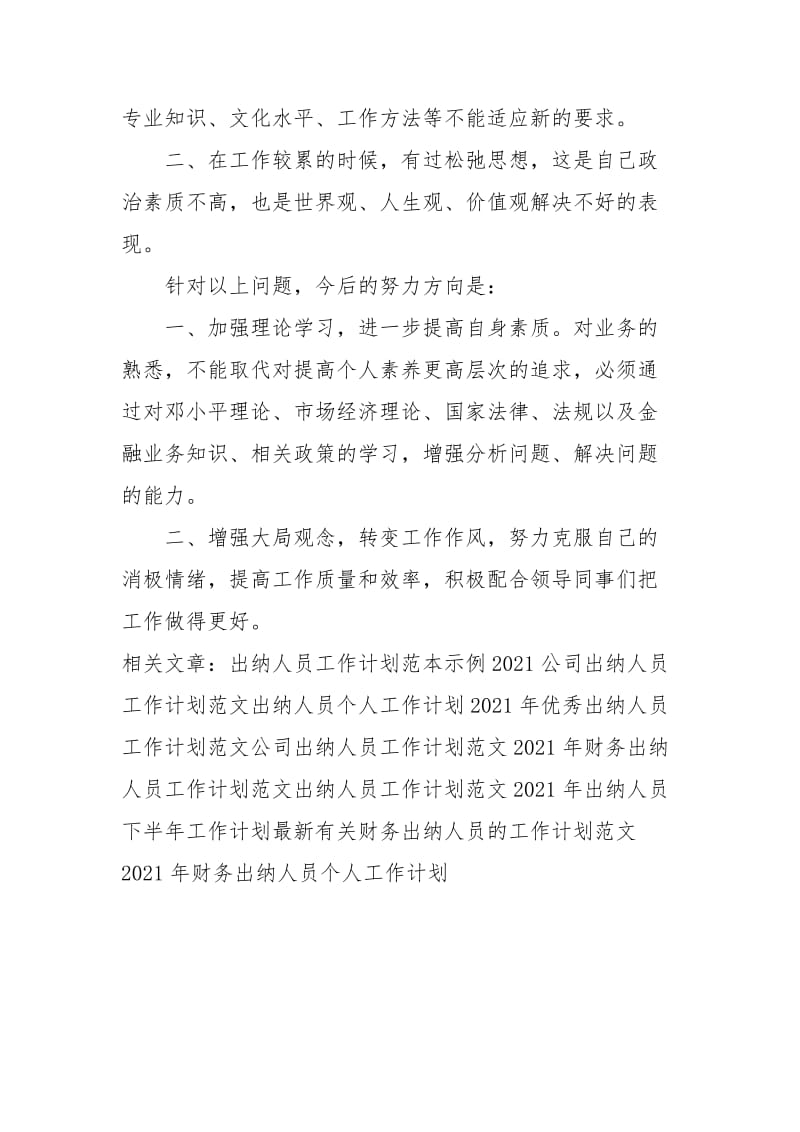 优秀公司出纳人员工作计划范文.docx_第2页