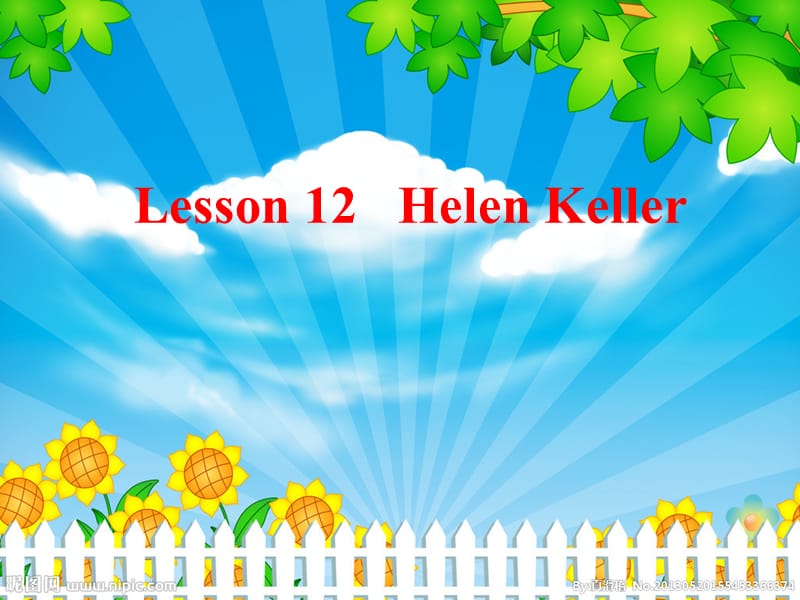 新冀教版六年级英语下册《Unit 2 Good Health to You.Lesson 12 Helen Keller》课件_24.ppt_第1页