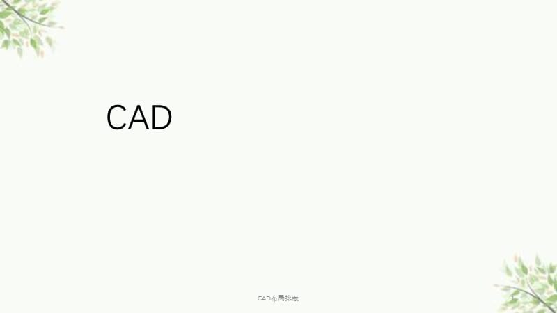 CAD布局排版课件.ppt_第1页