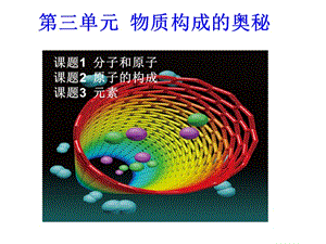 2013课题1分子和原子1课时.ppt