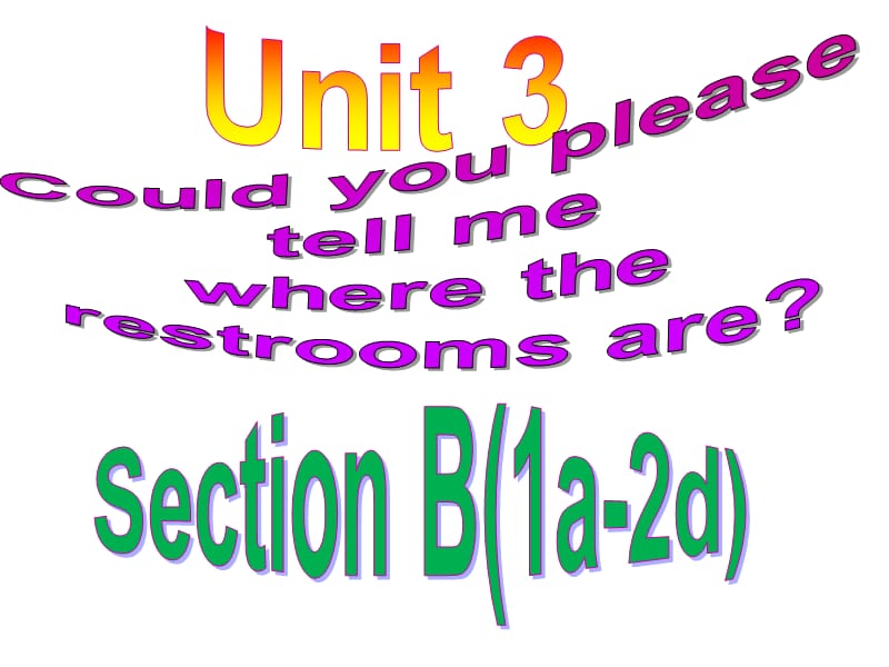 九年级上册全单元同步Unit3SectionB(1a1e)课件.ppt_第1页