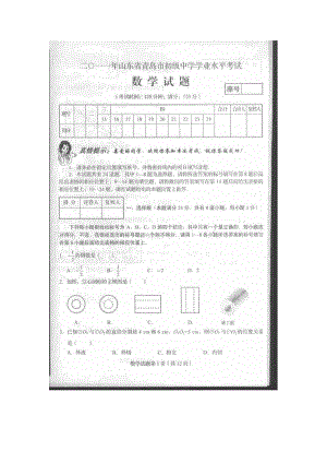 中考山东青岛数学卷.doc