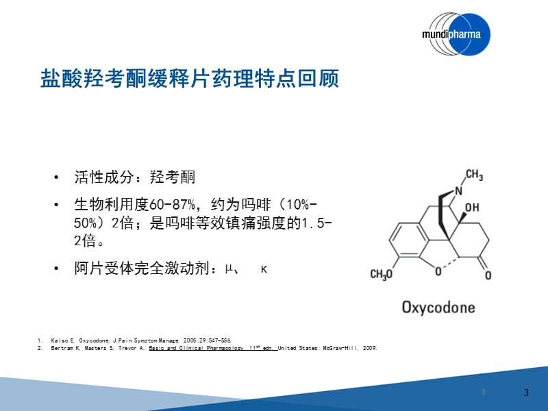 9盐酸羟考酮缓释片药物特点解析课件.pptx_第3页