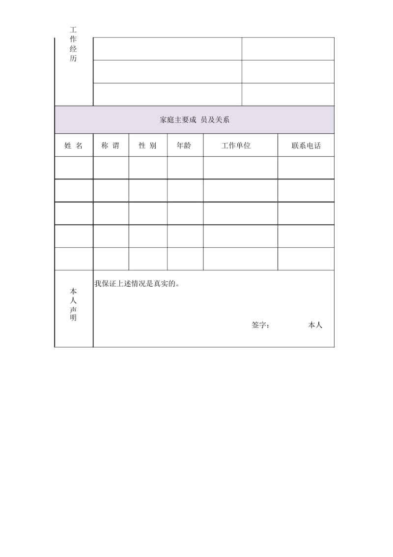 公司人员简历表模板.docx_第2页