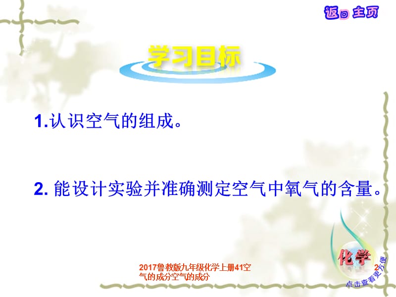 2017鲁教版九年级化学上册41空气的成分空气的成分课件.ppt_第2页