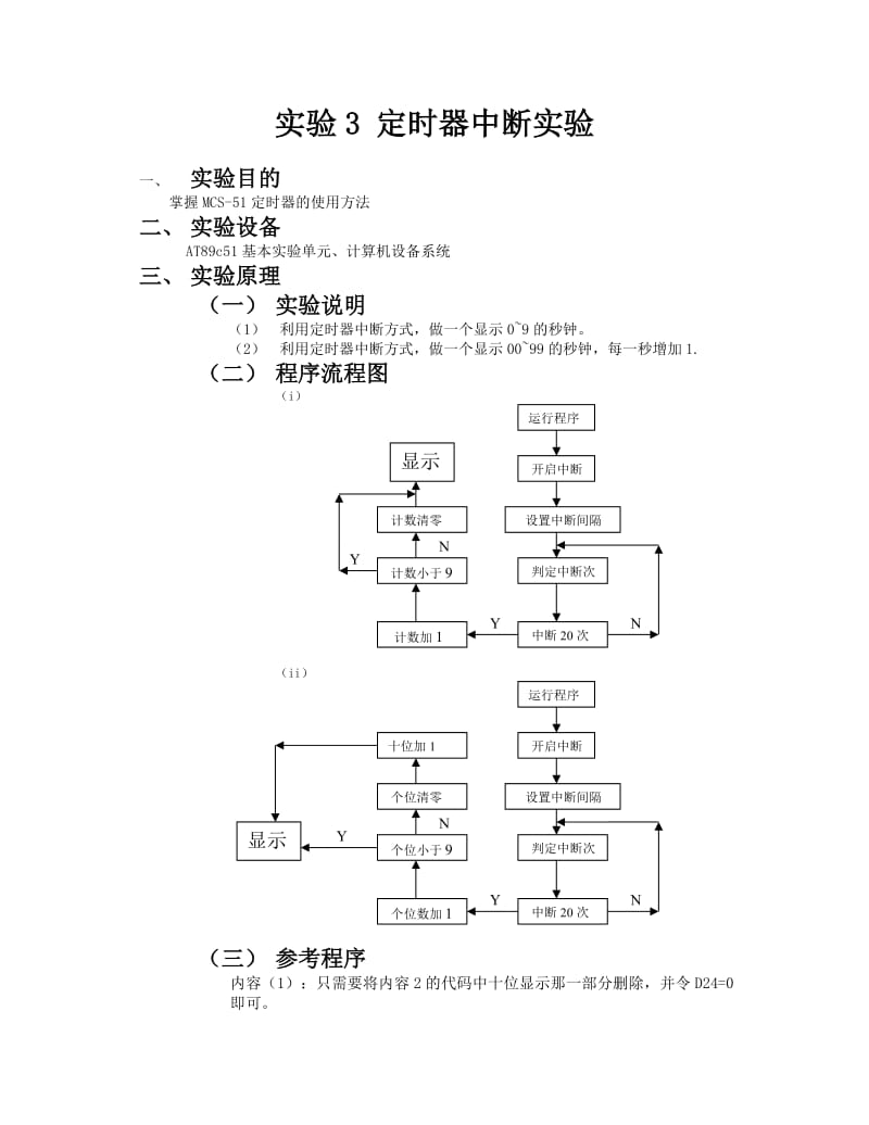 单片机定时器中断实验.doc_第1页