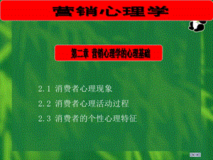 【教学课件】第二章 营销心理学的心理基础.ppt