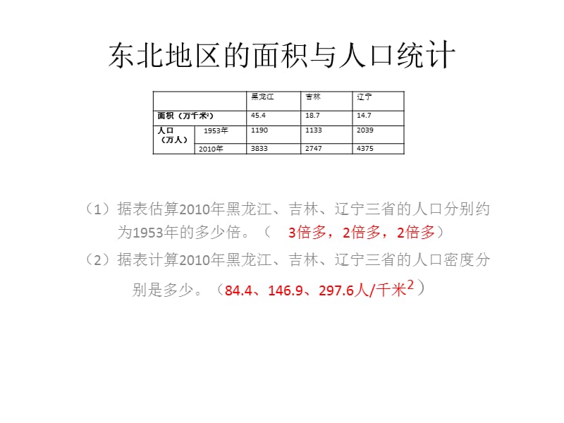 新湘教版八年级地理下册《六章 认识区域：位置与分布第二节 东北地区的人口与城市分布》课件_2.ppt_第3页