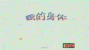 我的身体小班课件.ppt