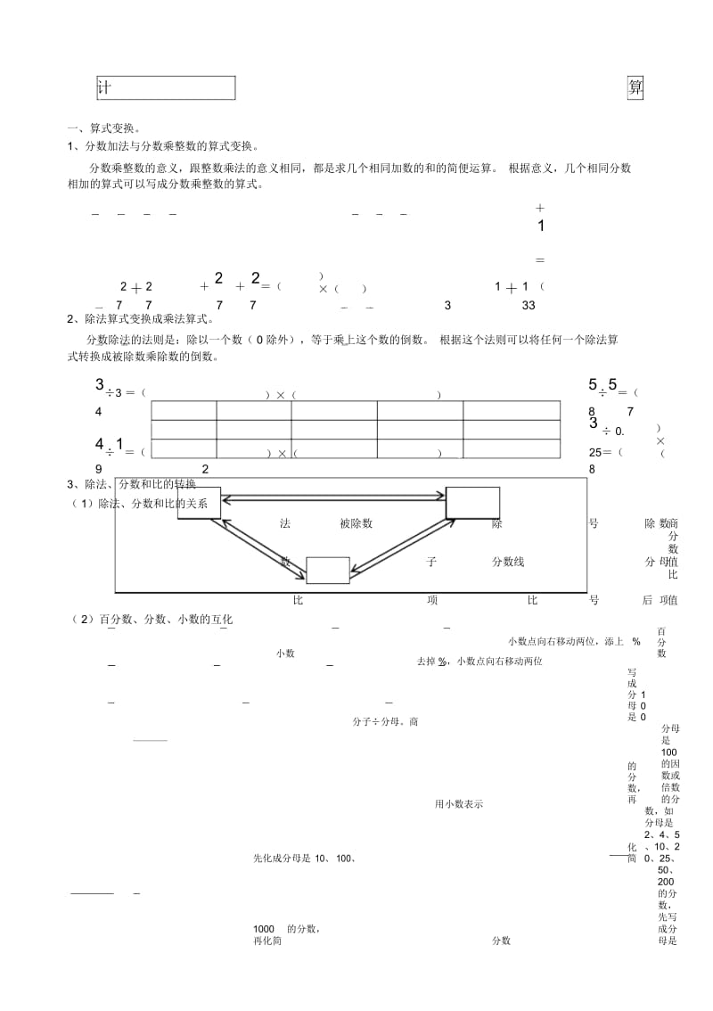 六年级数学易考易错题集锦.docx_第1页