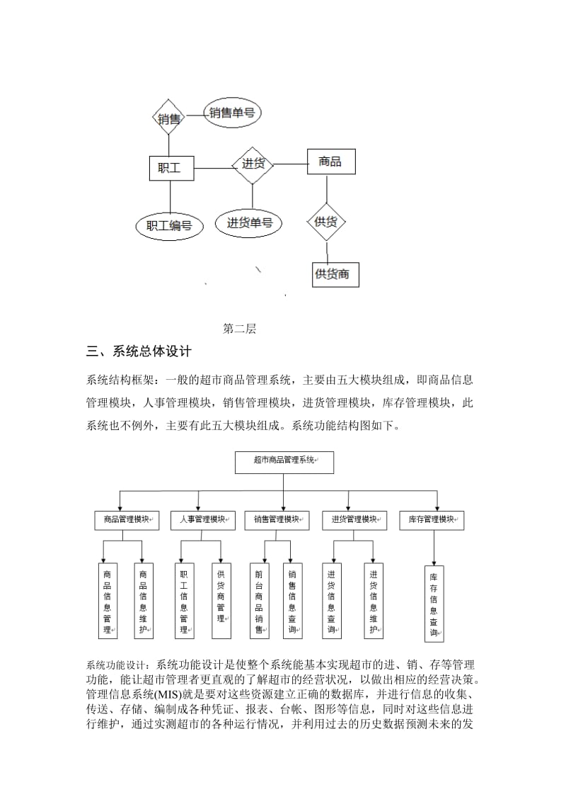 数据应用技术课程设计说明书超市信息管理系统.doc_第3页