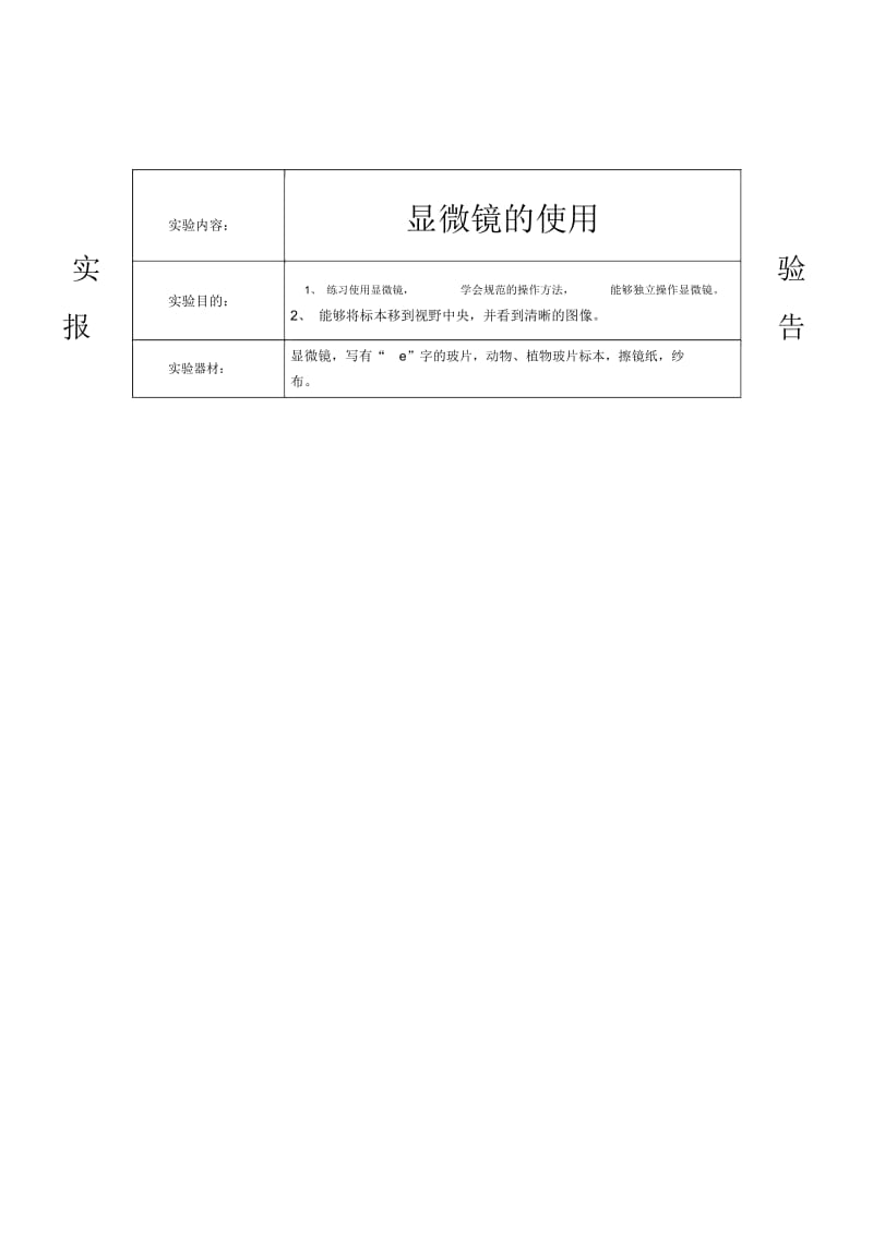 初中七年级上下册分组实验报告汇总.docx_第2页