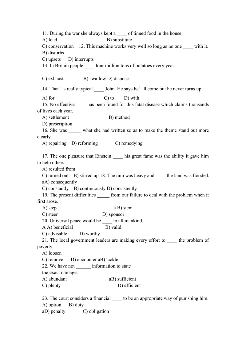 大学英语单项选择题.doc_第2页