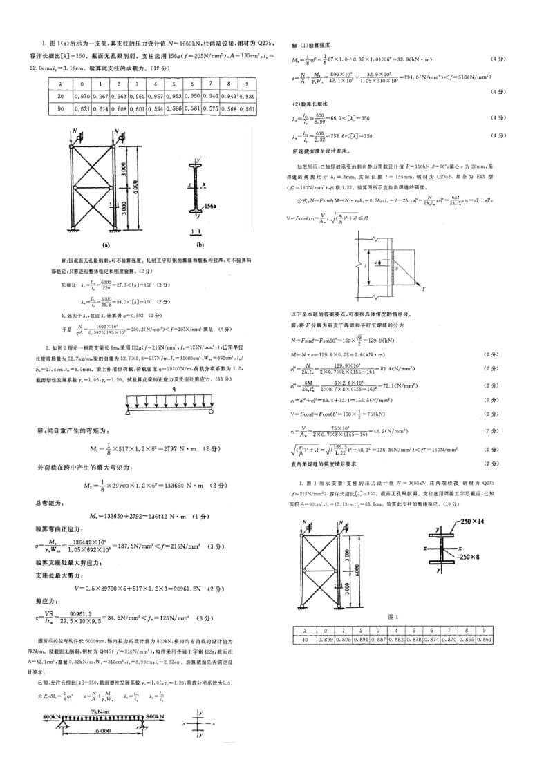 电大本科钢结构计算部分考试小抄【完整版】.doc_第1页