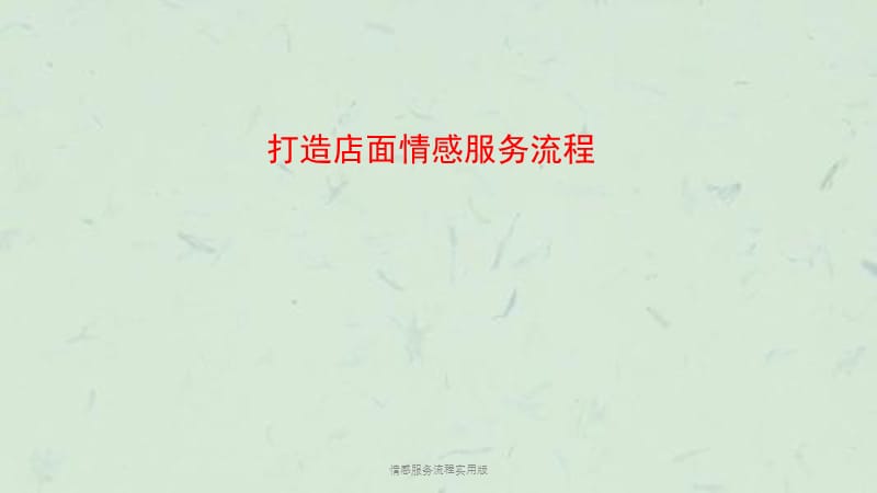 情感服务流程实用版课件.ppt_第1页