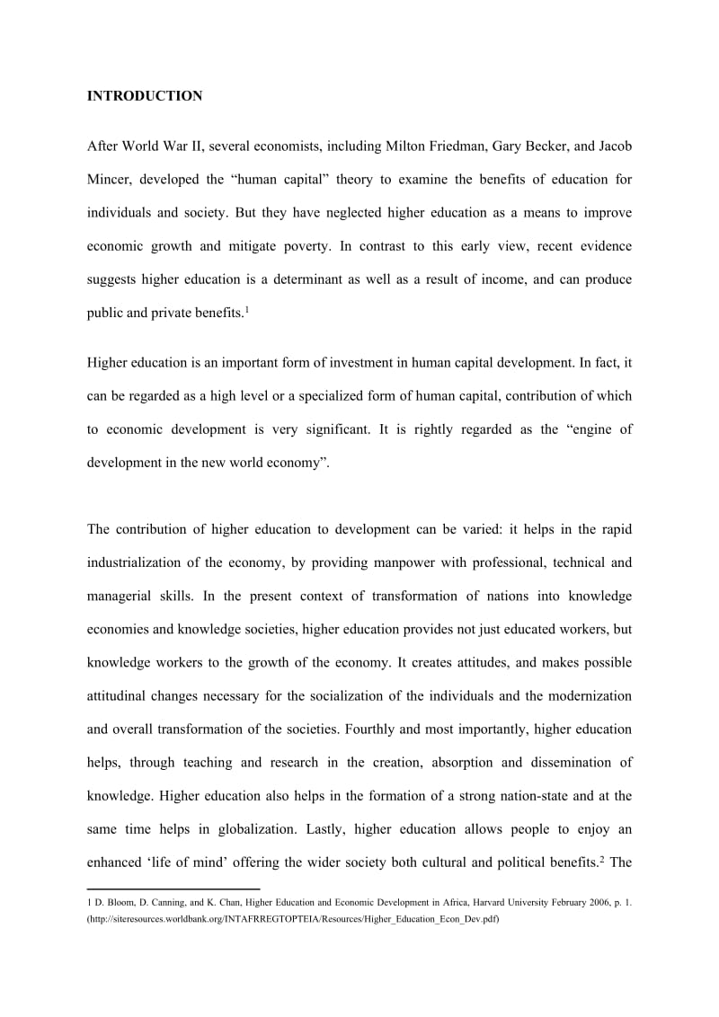 The Contribution Of Higher Education To Economic Development.doc_第2页