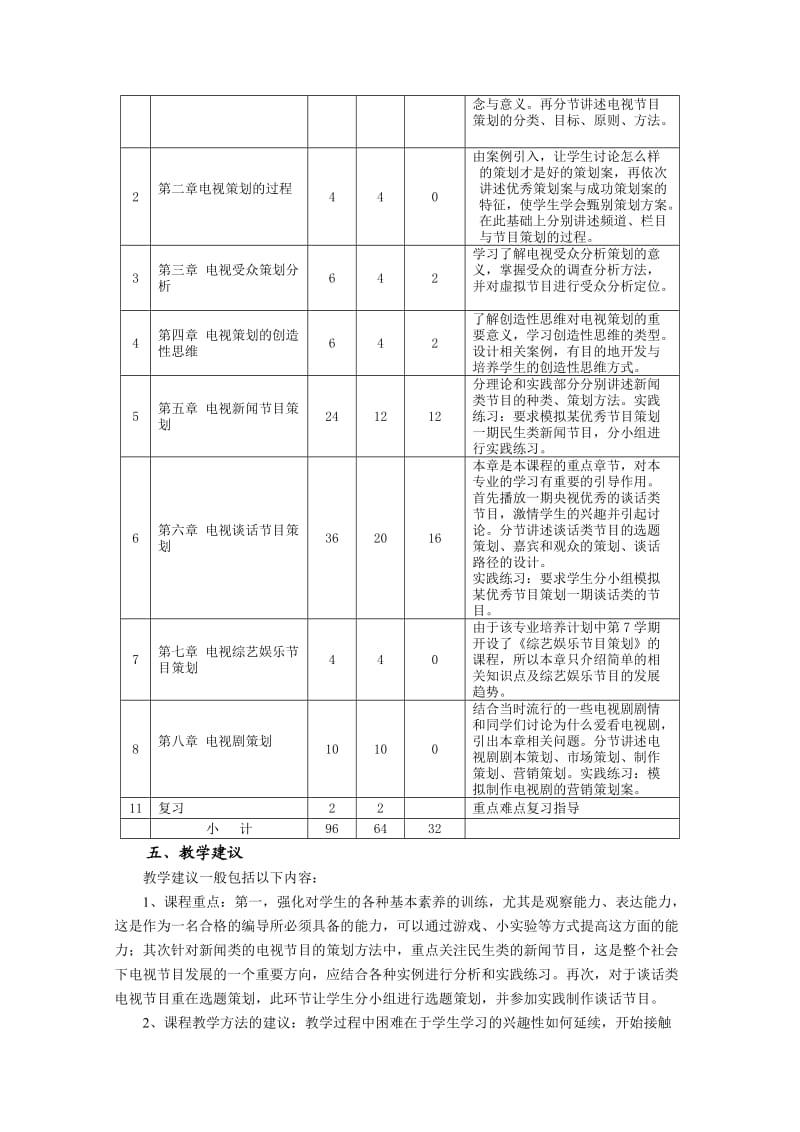 《电视节目策划》教学大纲.doc_第3页