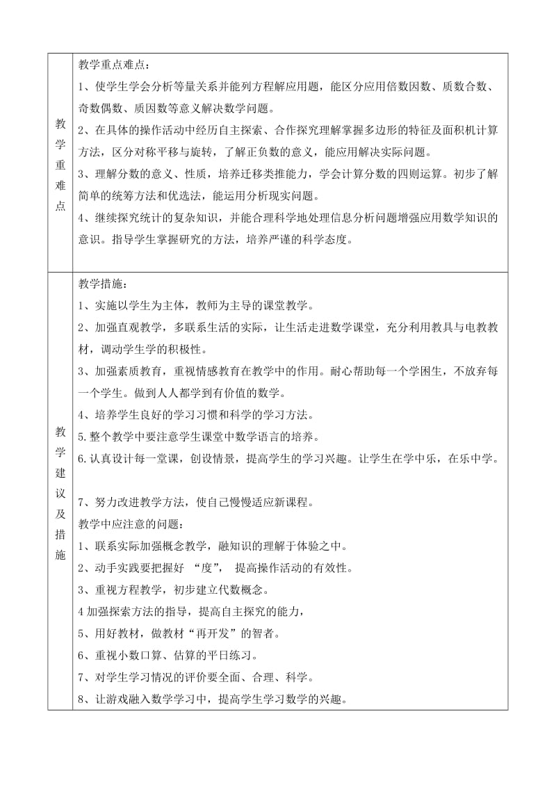 青岛版四年级下册数学教学计划.doc_第2页