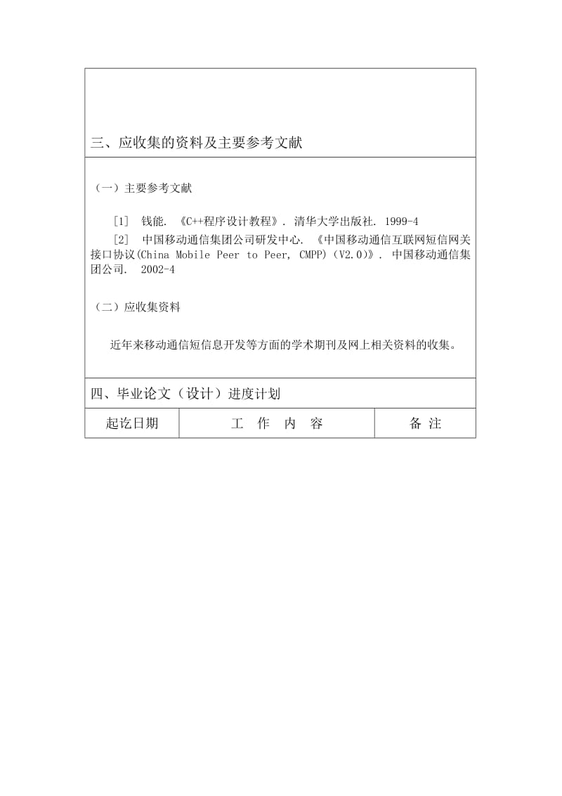 毕业论文任务书移动通信短消息开发.doc_第3页