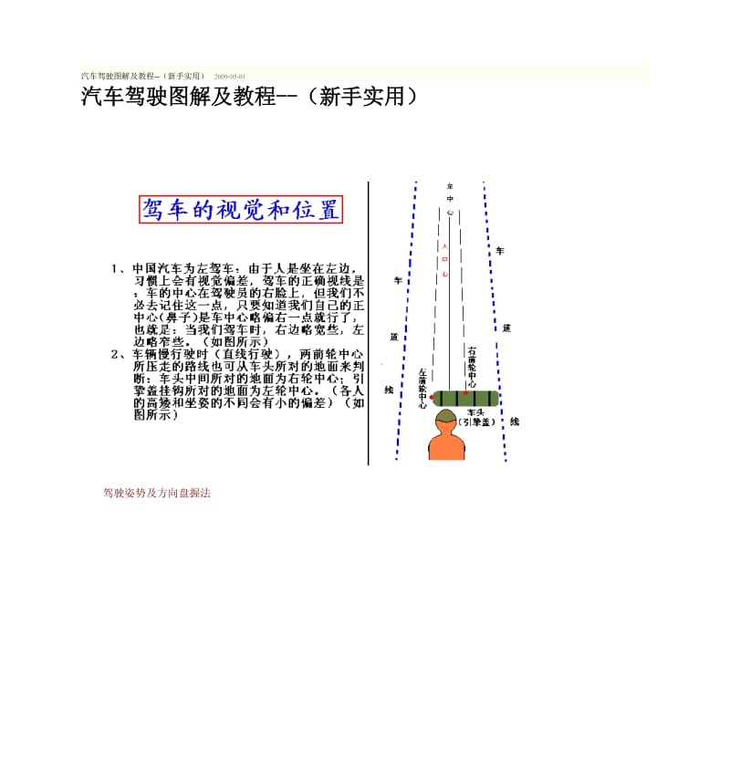 汽车驾驶图解及教程--（新手实用）.doc_第1页