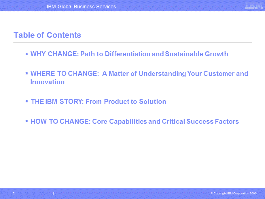 Transforming to aService Centric BusinessThe IBM Case StudyKam发言稿.ppt_第2页