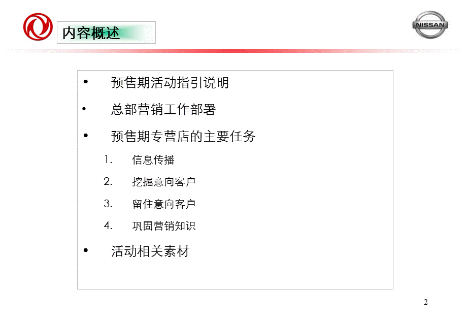 【广告策划PPT】新一代天籁预售期活动指引.ppt_第2页