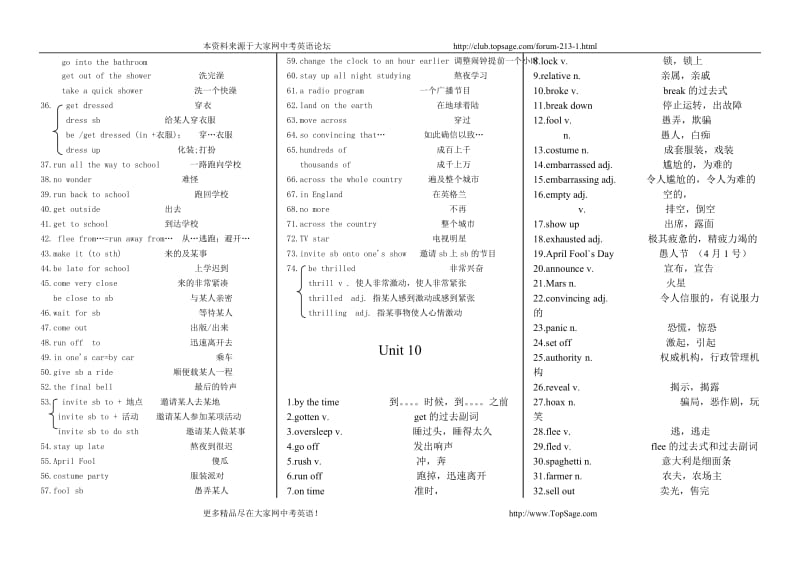 九年级英语新目标Unit10-重点单词、短语、句型和语法归纳辅导.doc_第2页