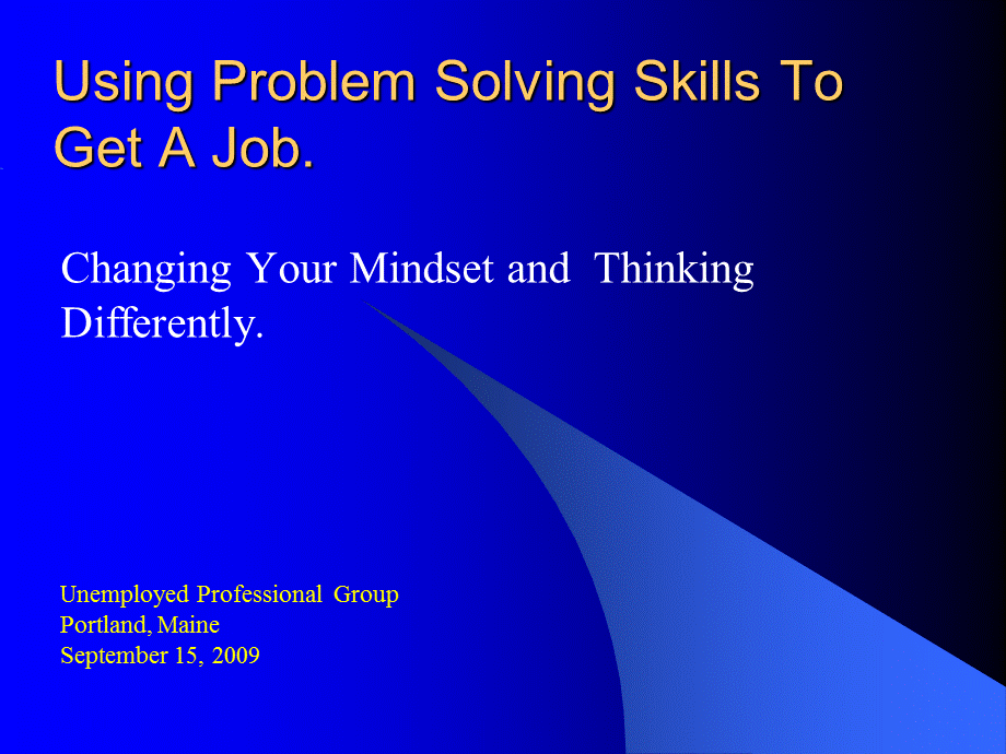 Problem solving skills to get a job.ppt_第1页