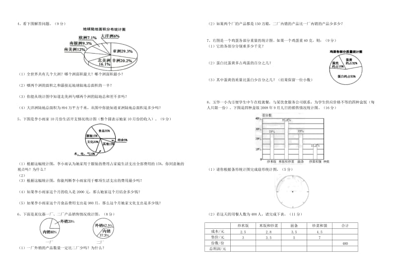 苏教版小学六年级数学下册第一单元测试卷(附参考答案).doc_第2页