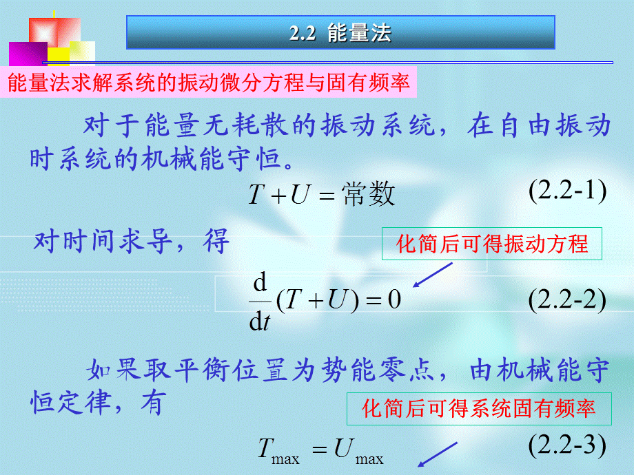 第二章(第2,3节)单自由度系统的自由振动.ppt_第1页