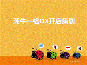 潮牛一格OX开店策划.ppt