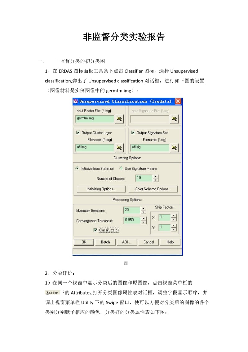 非监督分类实验报告.doc_第1页