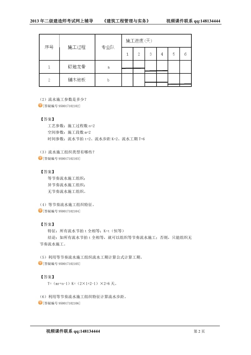 《建筑工程管理与实务》第二讲　流水施工组织及表达.doc_第2页