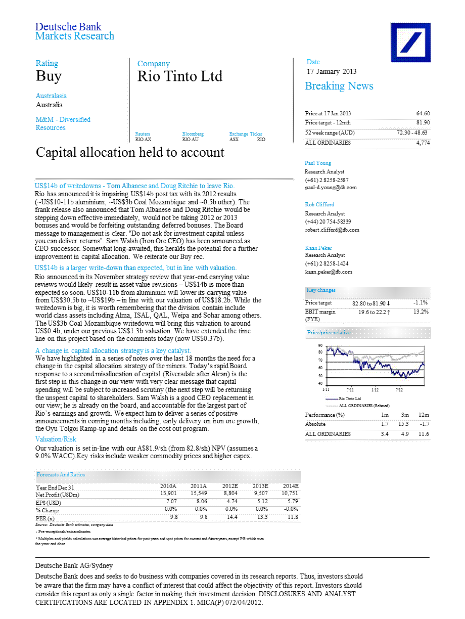 RIOTINTOLTD(RIO.AX)：CAPITALALLOCATIONHELDTOACCOUNT0118.ppt_第1页