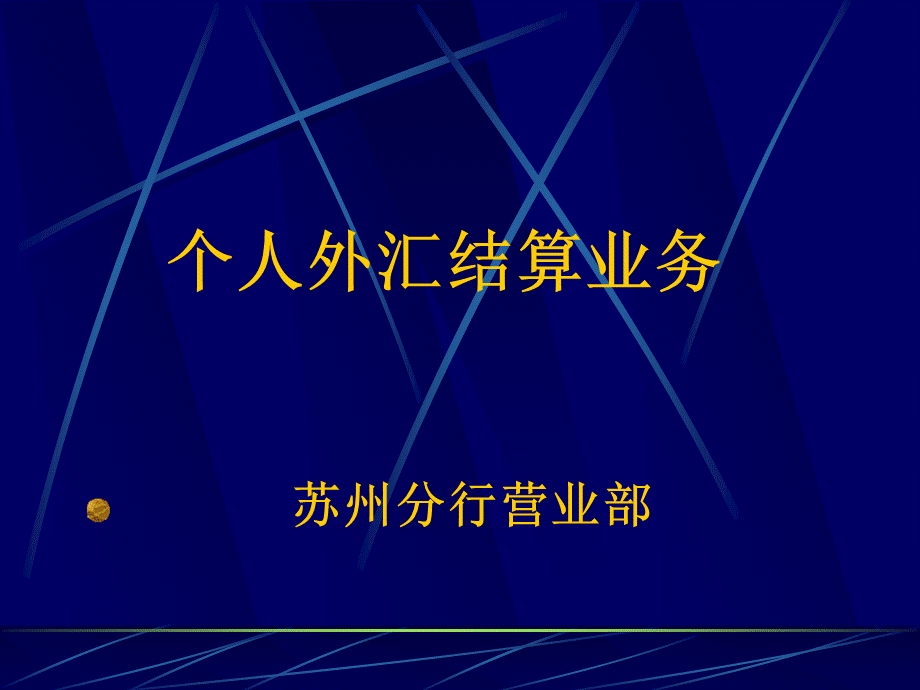 银行个人外汇结算业务精品PPT.ppt_第1页