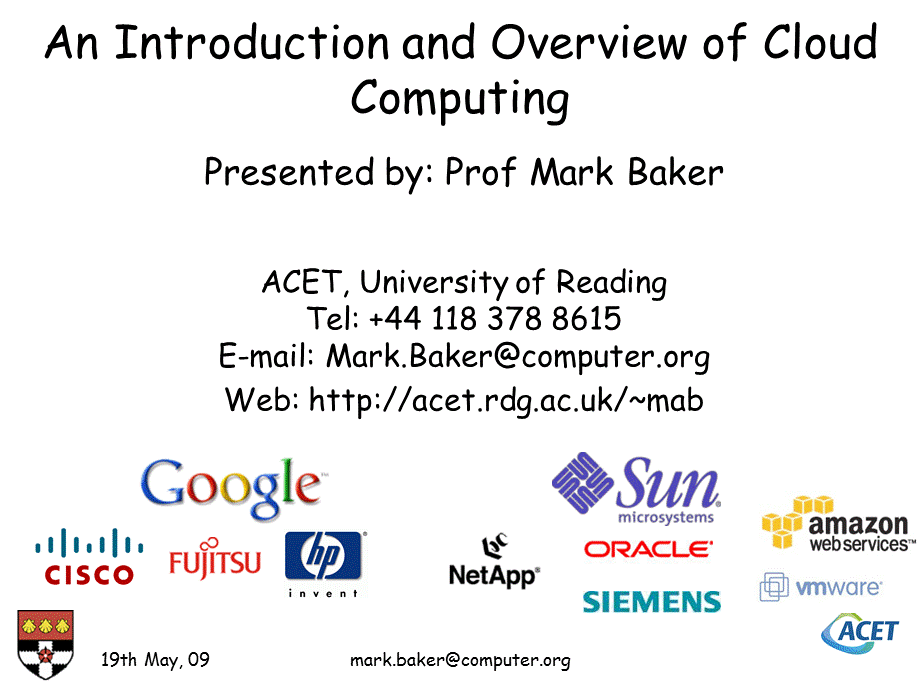 An Introduction and Overview of Cloud Computing.ppt_第1页