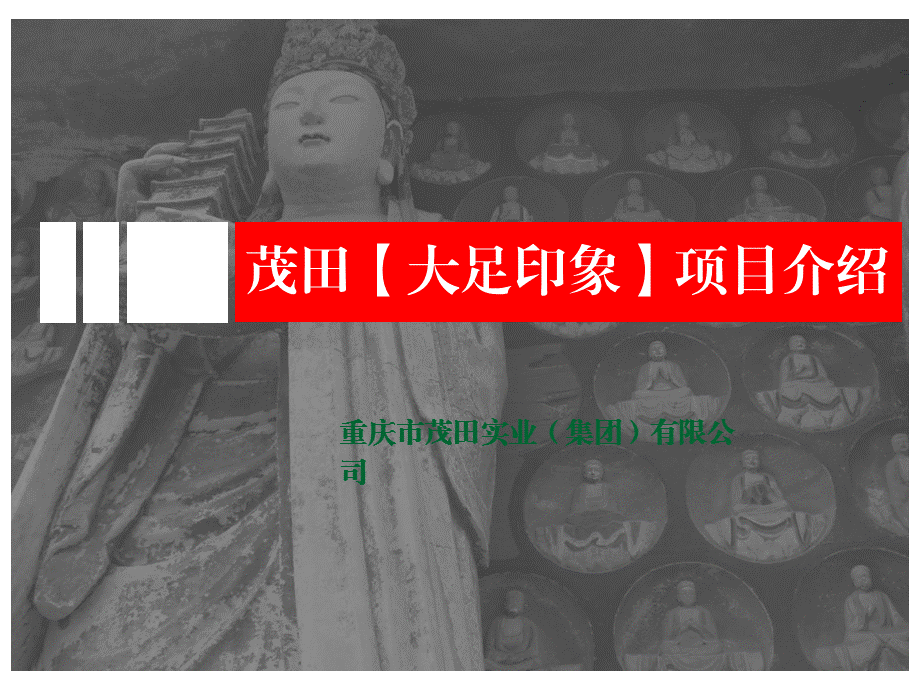 重庆茂田实业集团大足印象项目招商手册（41页） .ppt_第1页