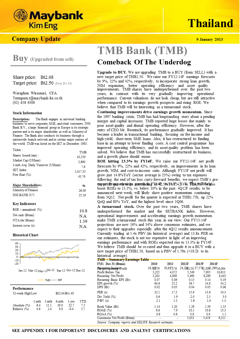 TMBBANK(TMB)：COMEBACKOFTHEUNDERDOG0109.ppt_第1页