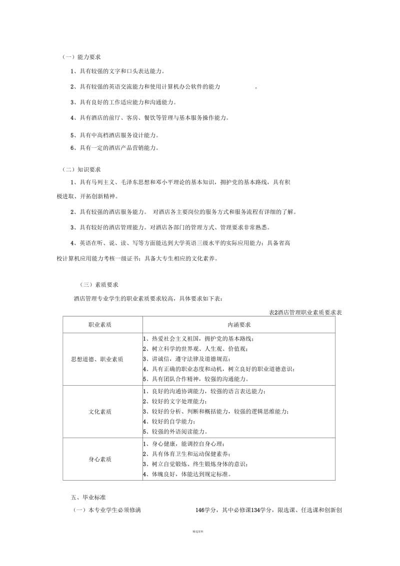 酒店管理--人才培养方案.docx_第2页