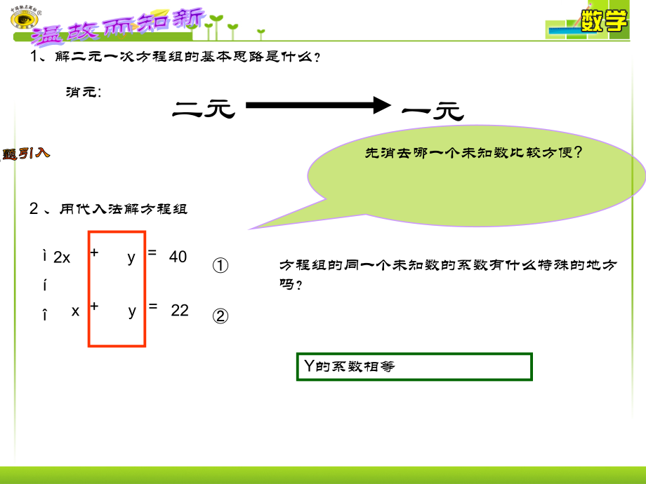 [方案]8.2.3加减法解二元一次方程组(公开课)1.ppt_第2页