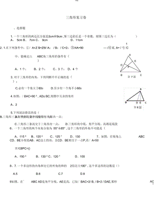 三角形经典习题(必看).docx