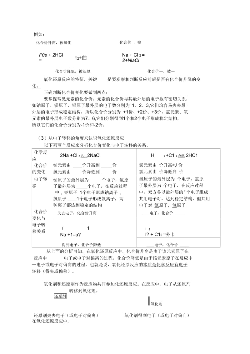 必修一第二章第三节氧化还原反应.docx_第2页