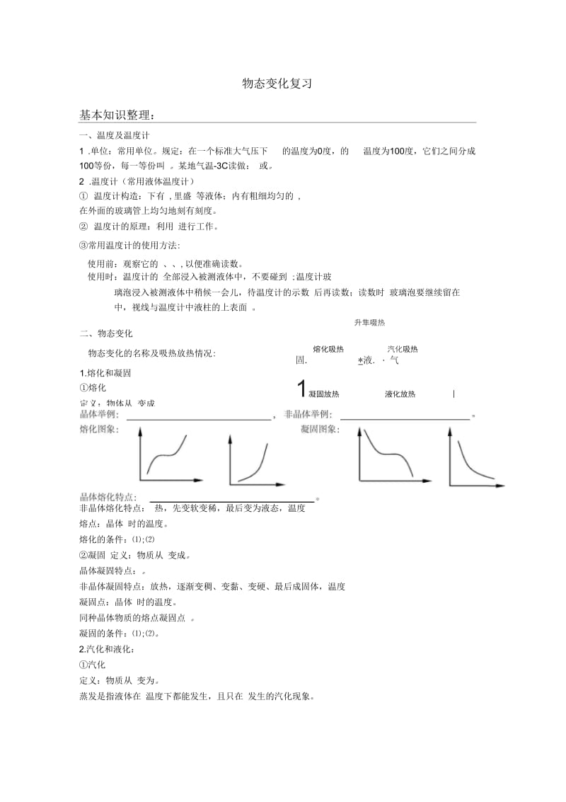 物态变化复习..docx_第1页