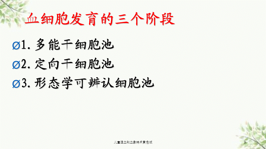 儿童造血和血象特点黄色版课件.ppt_第3页