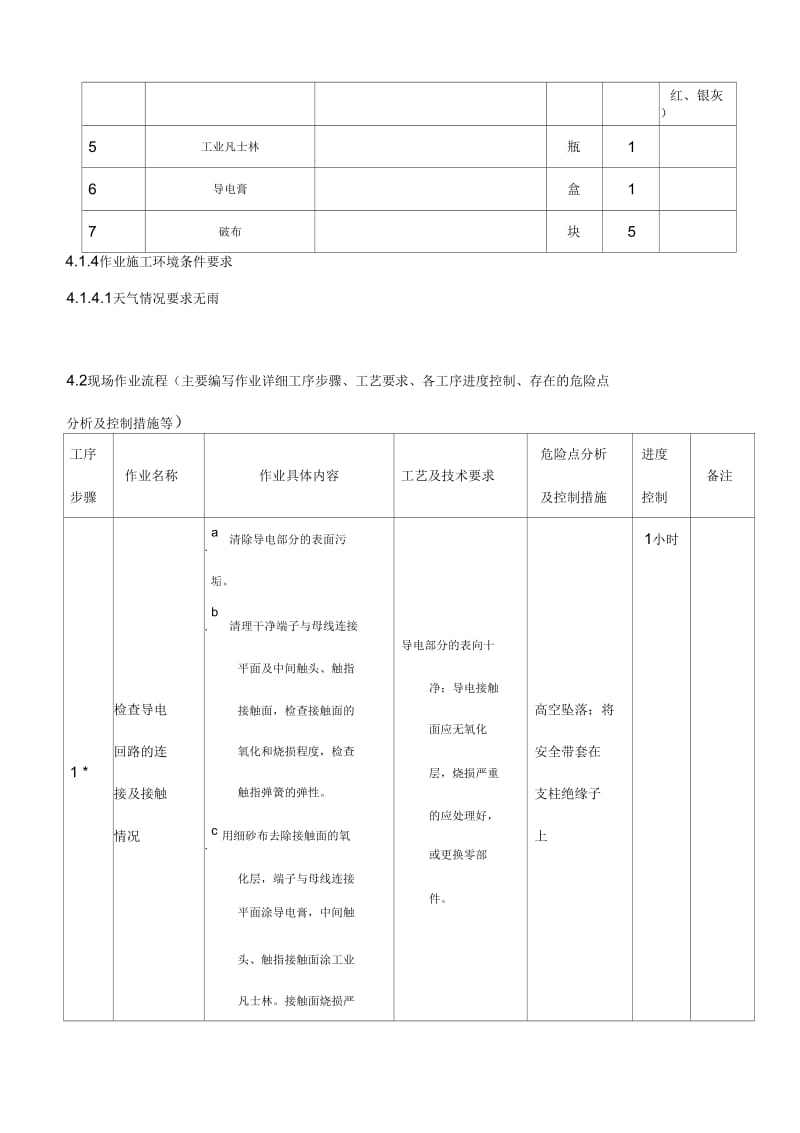 小修110KVGW4隔离开关(配手动)作业指导书.docx_第3页