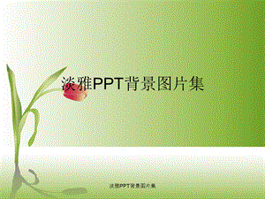 淡雅PPT背景图片集（经典实用）.ppt