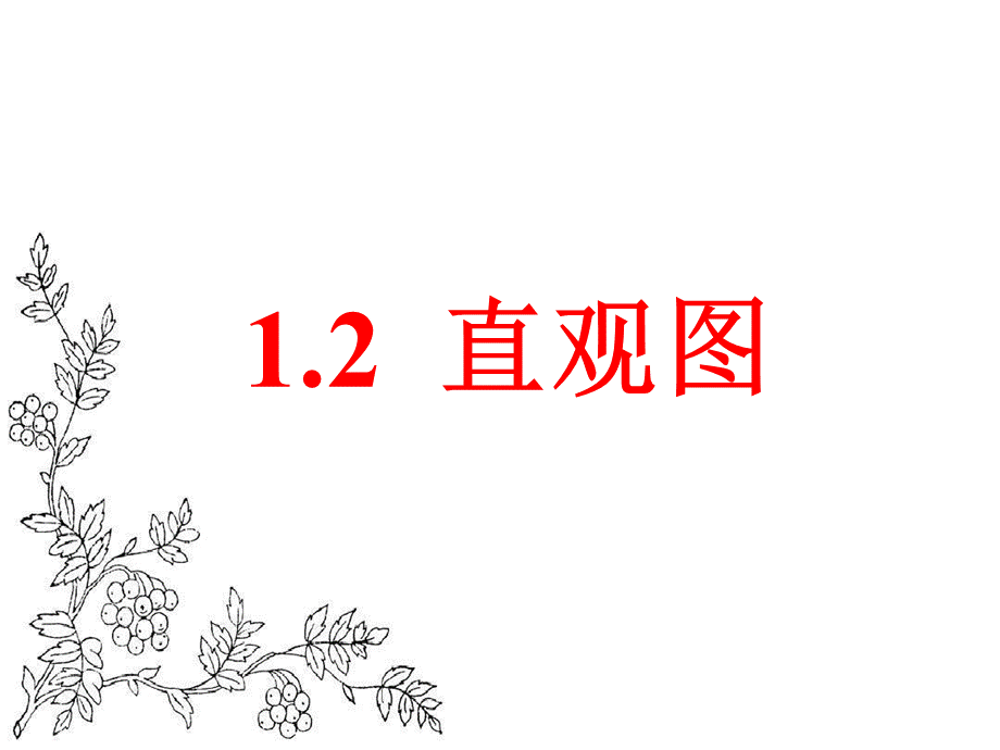 最新北师大版高中数学必修2课件：1.2 直观图 (共18张).ppt_第1页