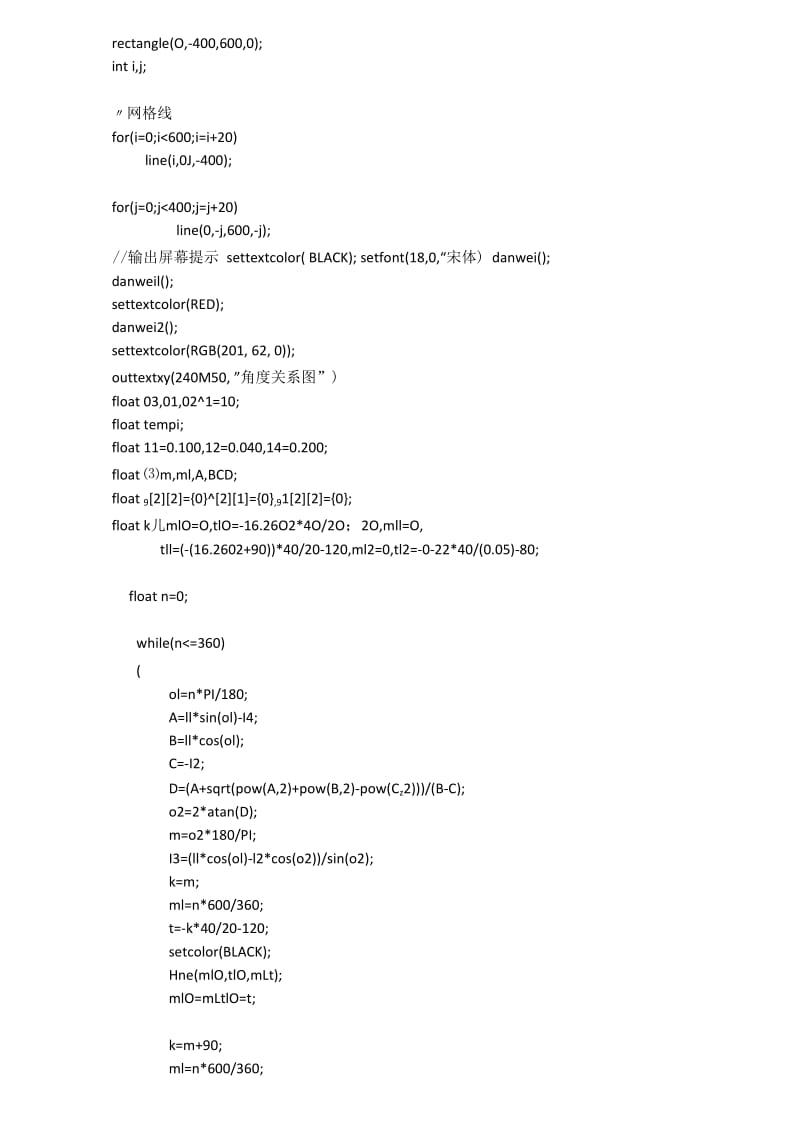 C语言机械原理编程,连杆运动分析图线.docx_第3页